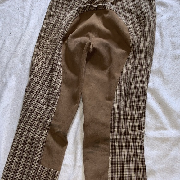Ovation tan plaid full seat size 30 Dressage breeches - Picture 9 of 10